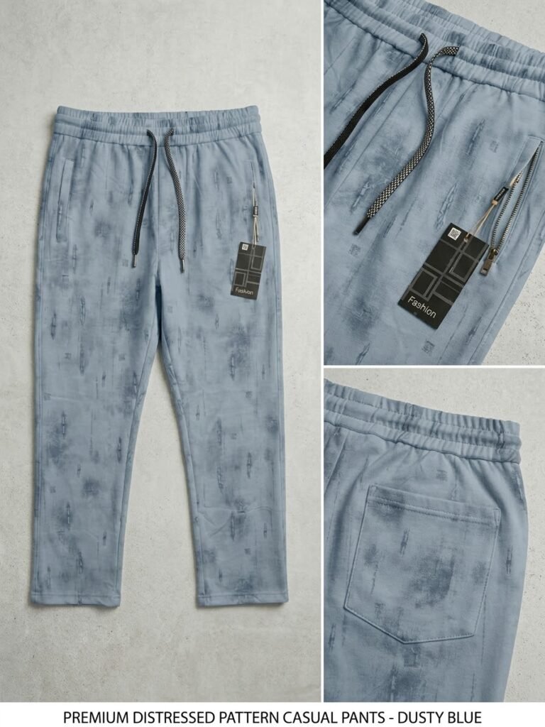 Vintage Distressed Acid Wash Casual Trousers | Premium Street wear
