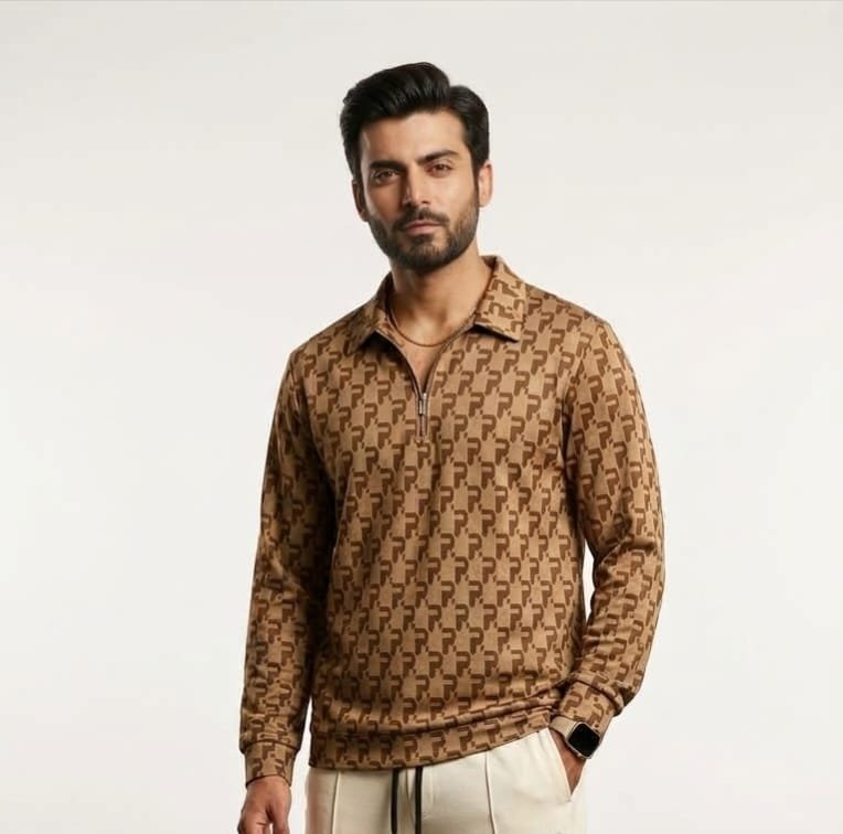 Urban The Mocha Luxe long sleeve Polo shirt