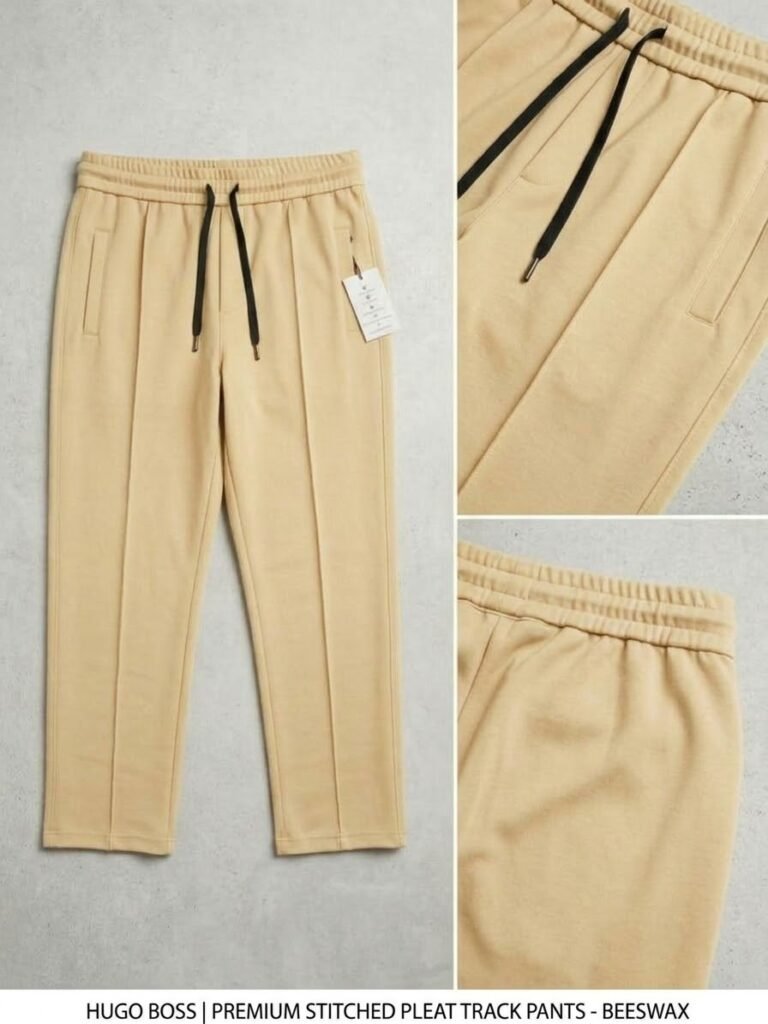 Premium Stitched Pleat Track Pants